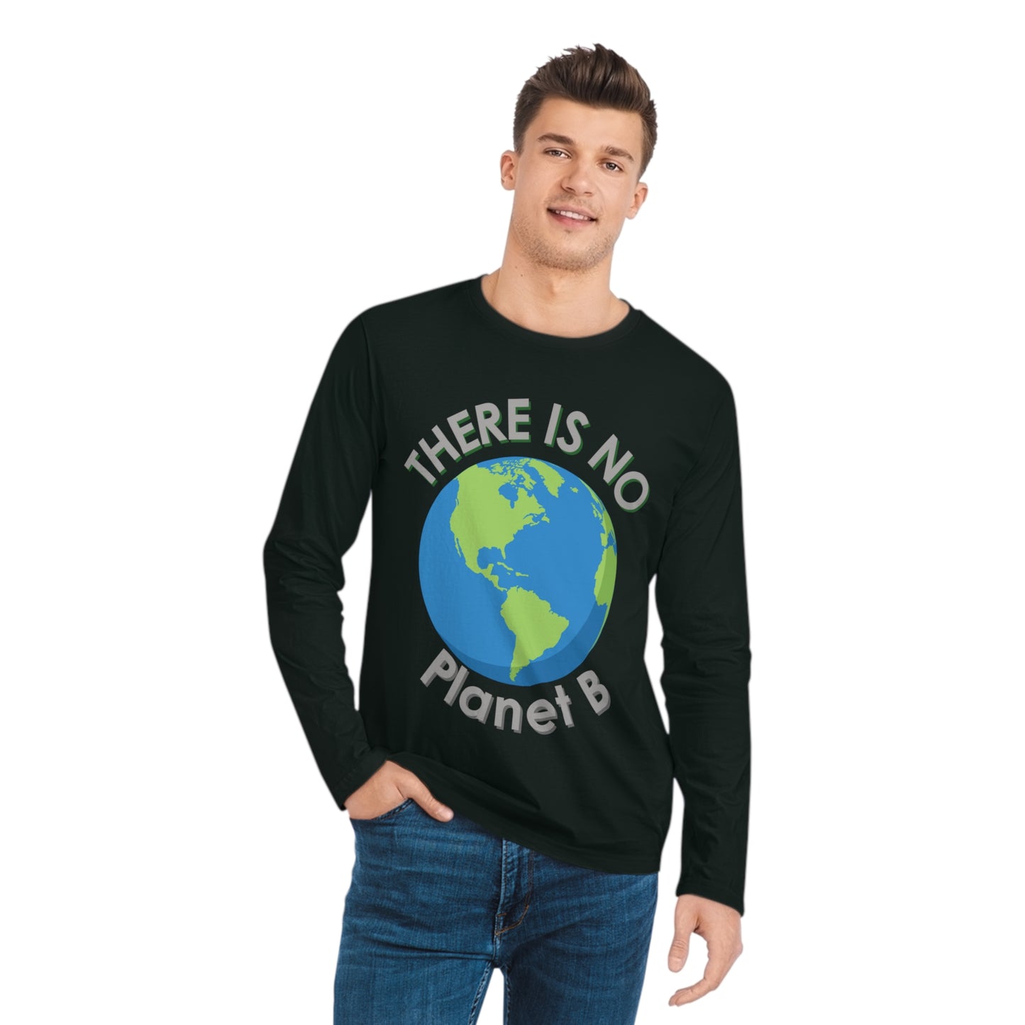 There Is No Planet B Men's Organic Sparker Long Sleeve Shirt