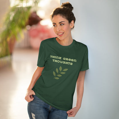 Think Green Thoughts Organic Creator T-shirt - Unisex