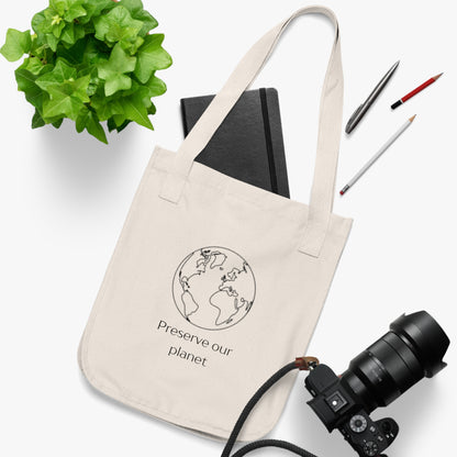 Preserve Our Planet Organic Canvas Tote Bag