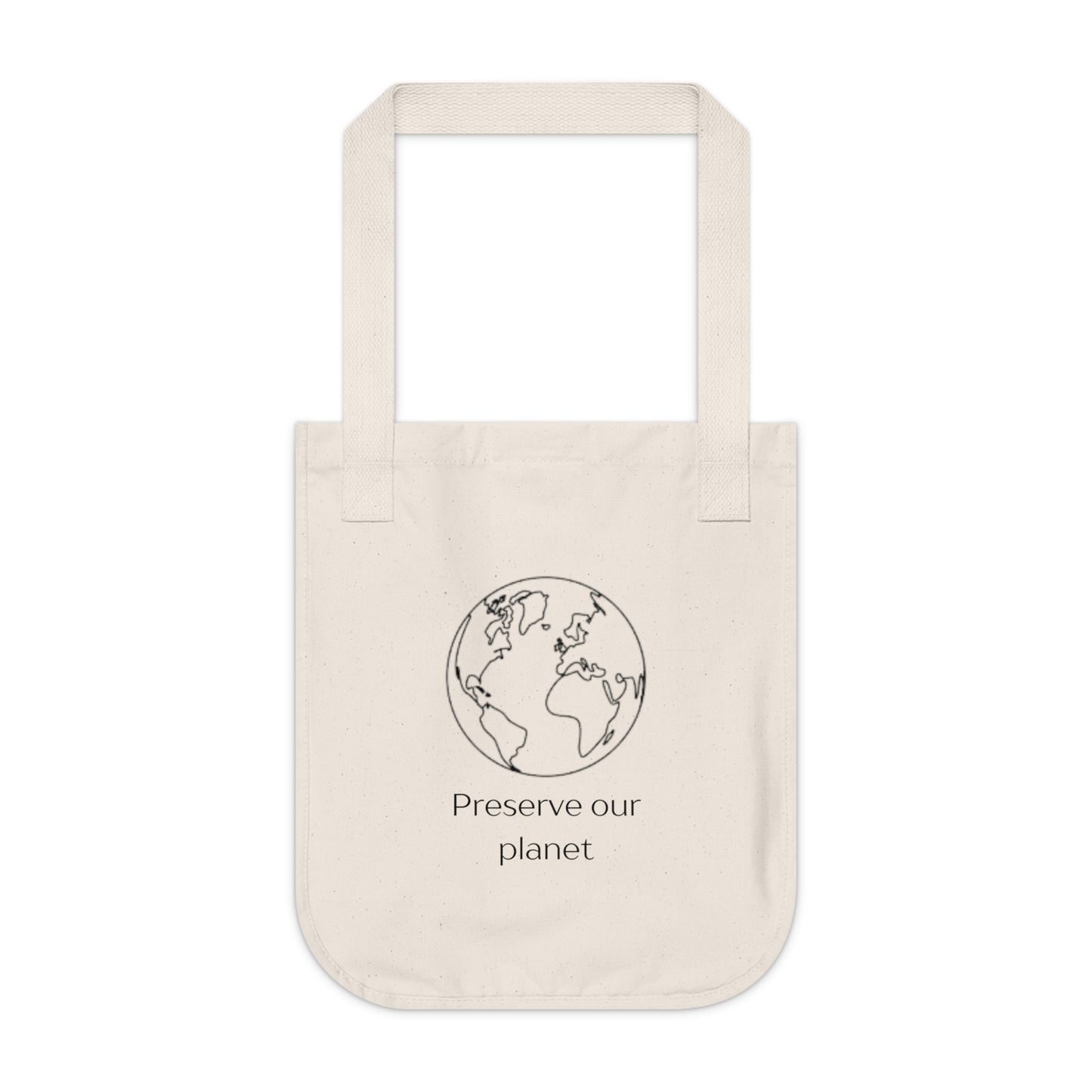 Preserve Our Planet Organic Canvas Tote Bag