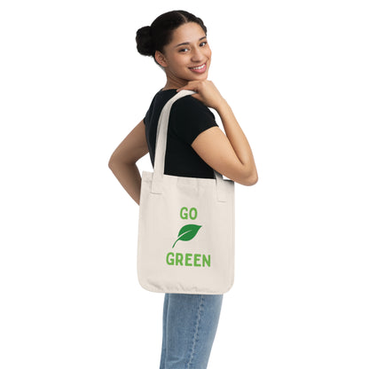 Go Green Organic Canvas Tote Bag