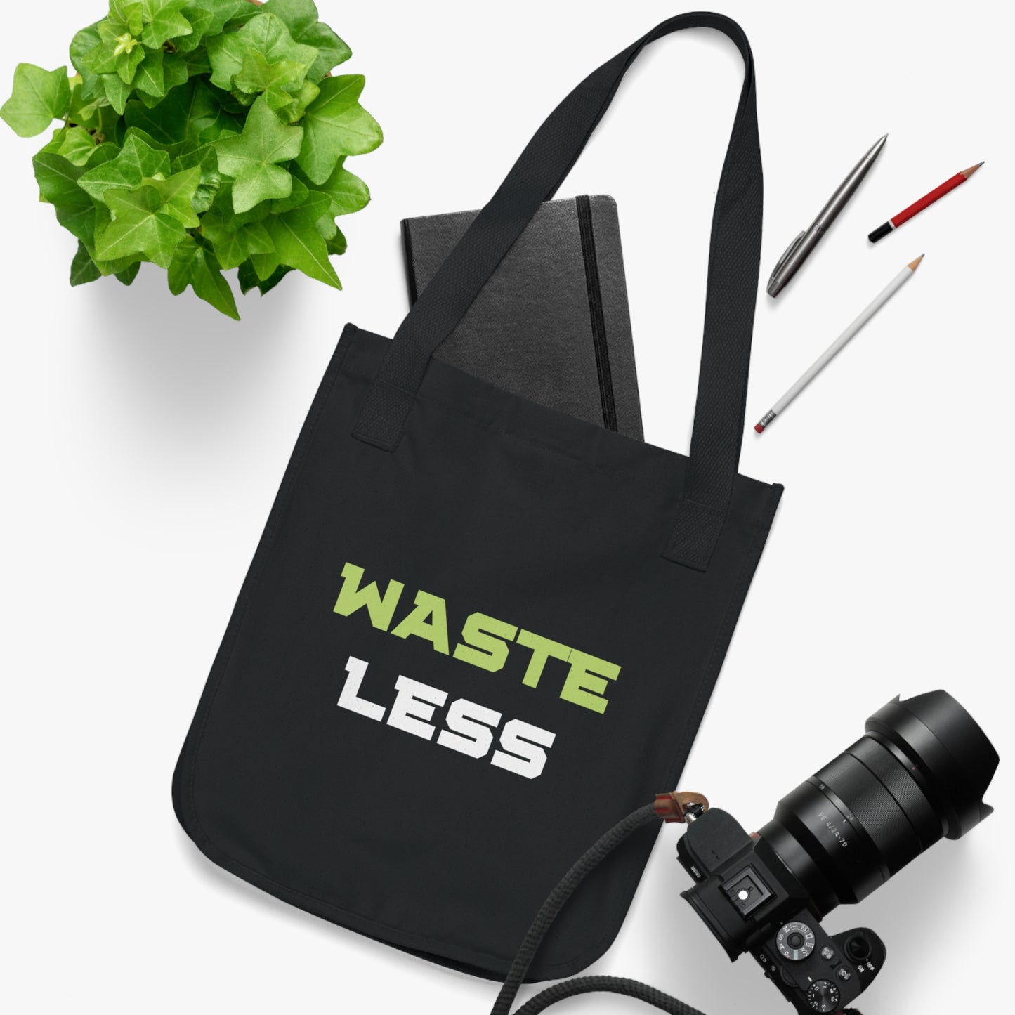 Waste Less Organic Canvas Tote Bag