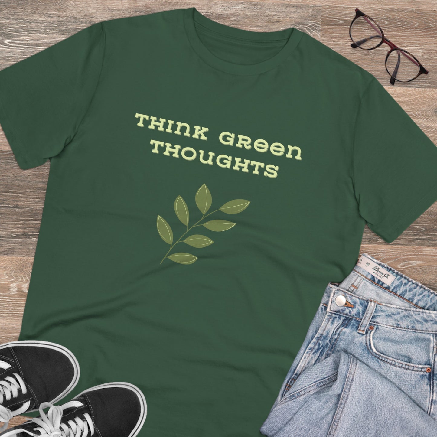 Think Green Thoughts Organic Creator T-shirt - Unisex