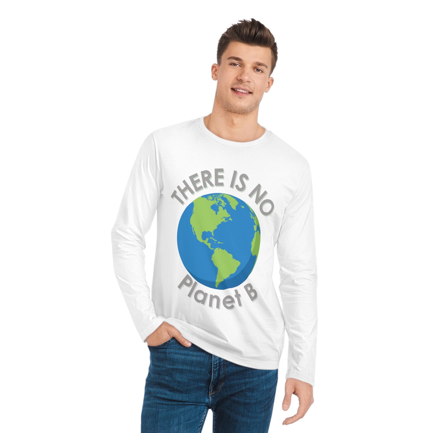 There Is No Planet B Men's Organic Sparker Long Sleeve Shirt