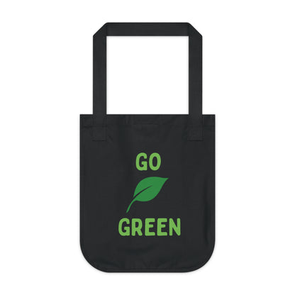 Go Green Organic Canvas Tote Bag