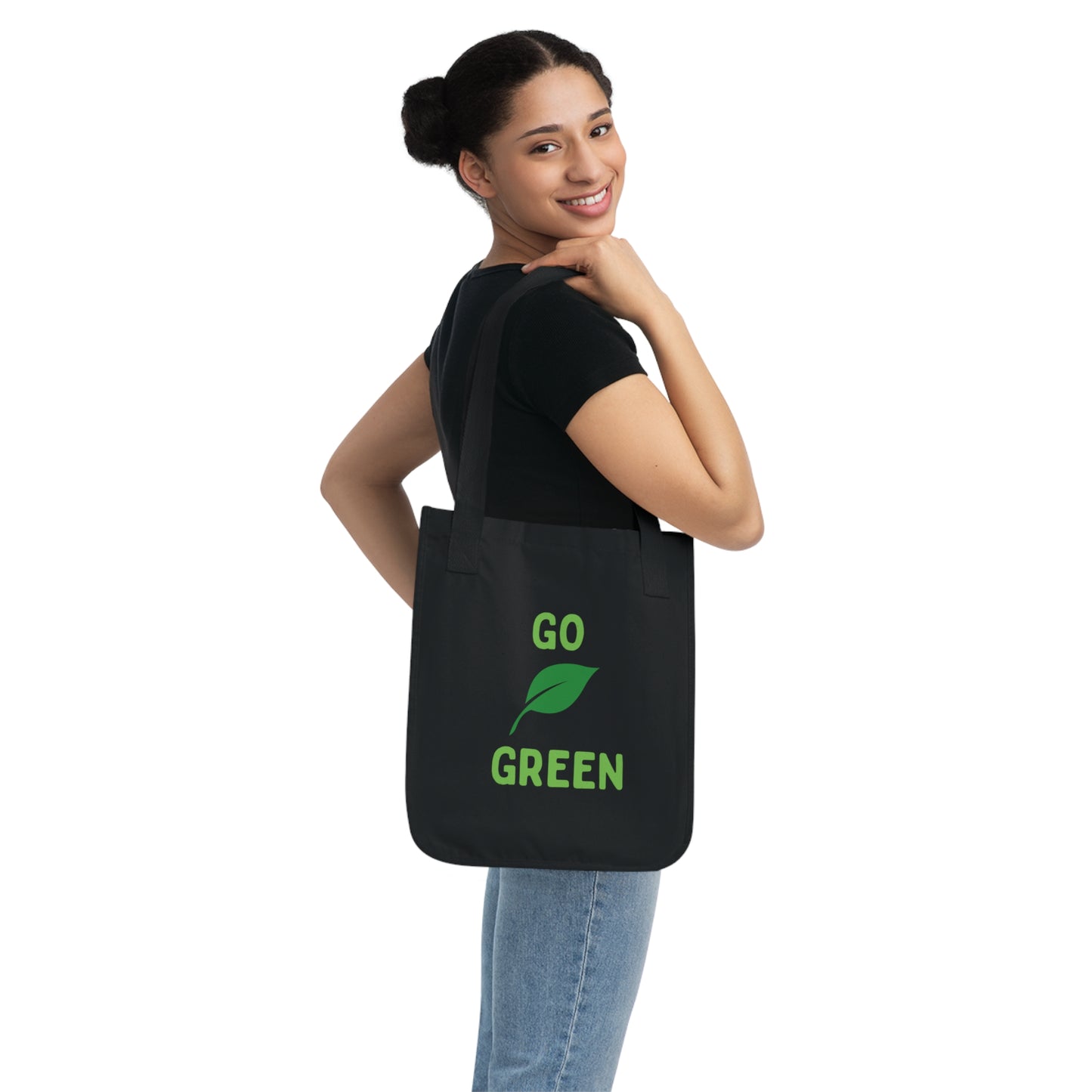 Go Green Organic Canvas Tote Bag