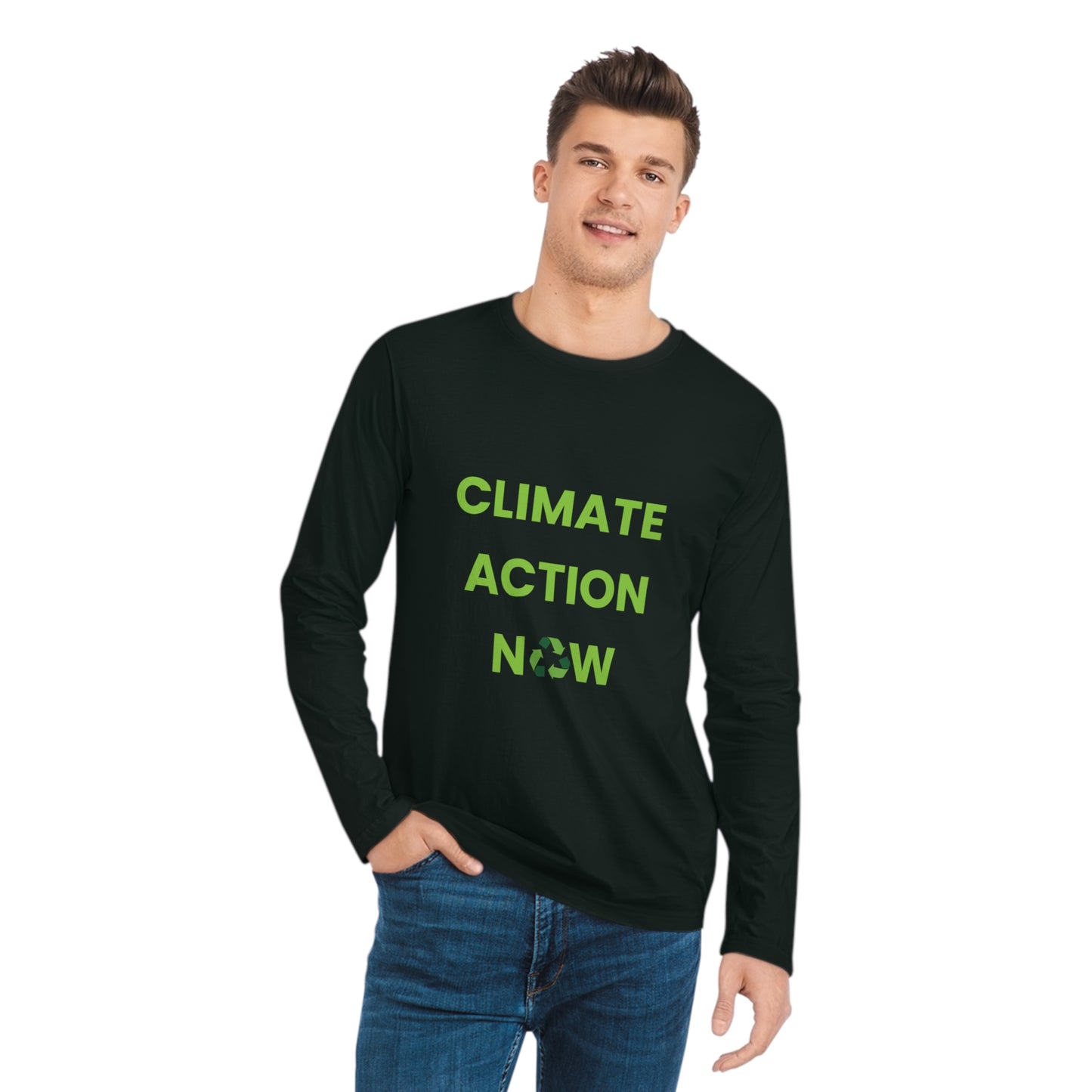 Climate Action Now Men's Organic Sparker Long Sleeve Shirt